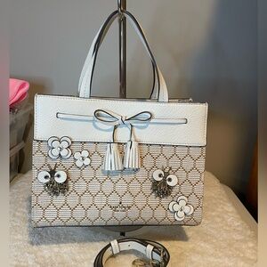 NWOT Kate Spade Hayes Bee Embellished Satchel